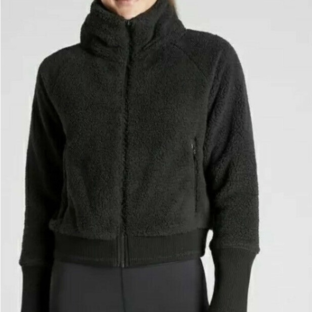 Athleta Range Sherpa Crop Jacket XS - Picture 4 of 16